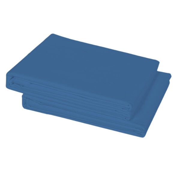 drap plat coton marine
