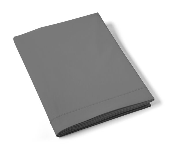 drap plat percale gris