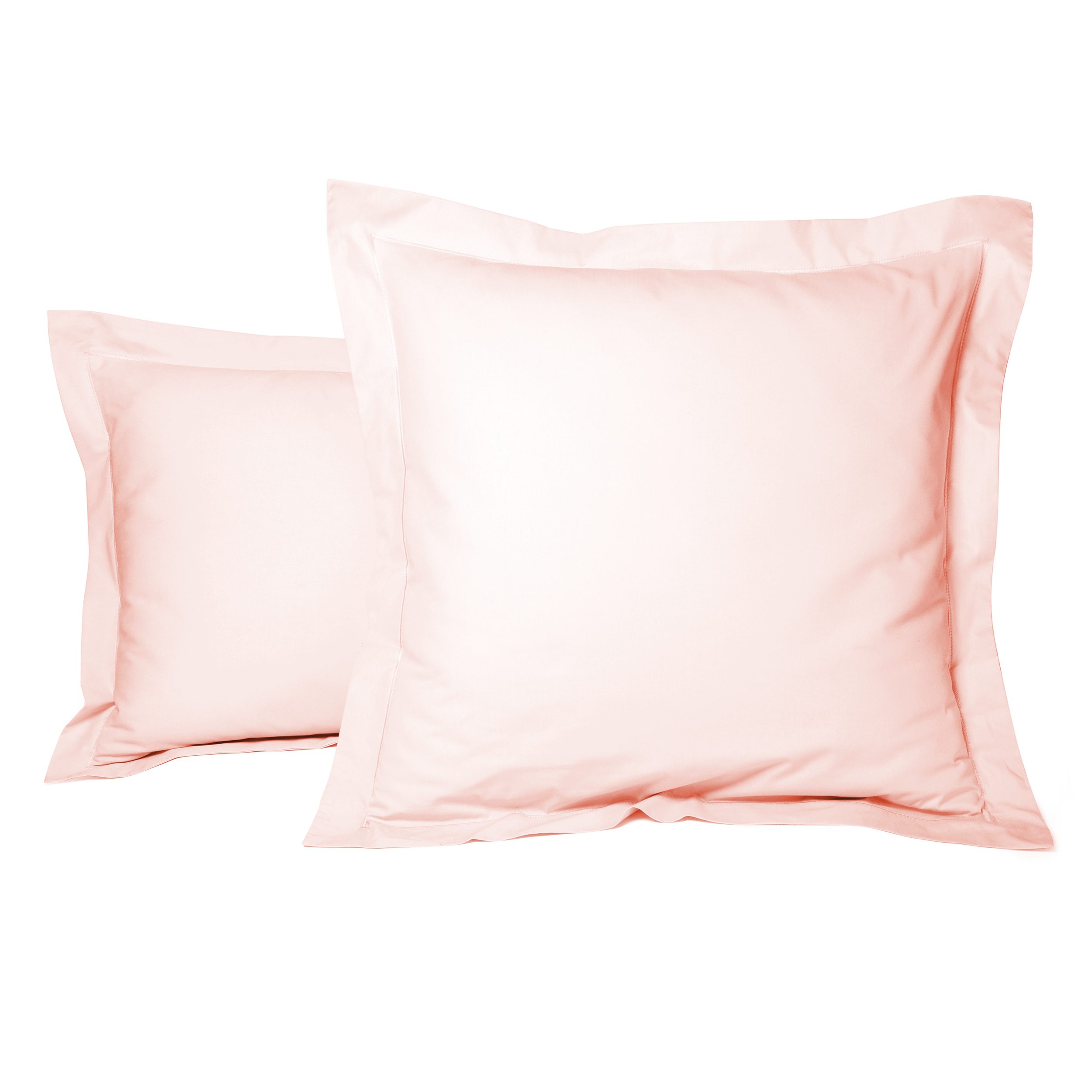 taie oreiller percale rose pale