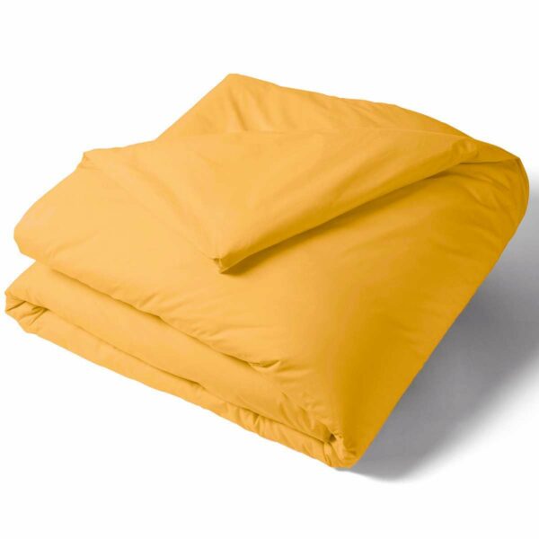 housse de couette percale ocre