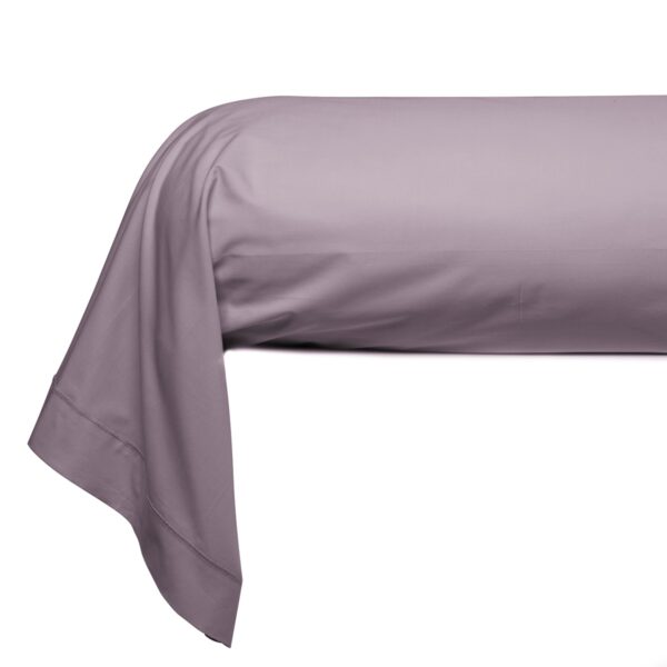 taie de traversin percale vieux rose