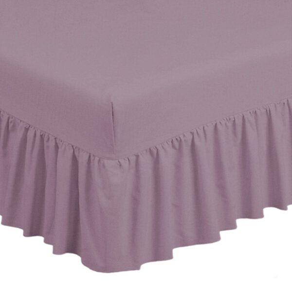 cache sommier percale de coton vieux rose