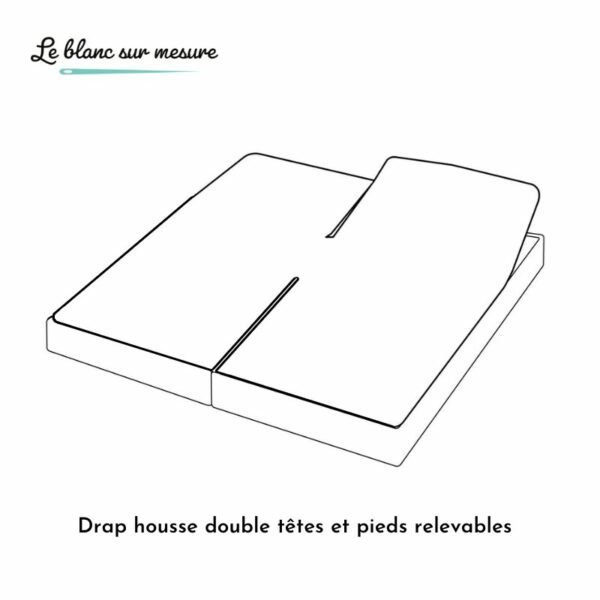 Drap housse double - Percale de coton bio - Image 2