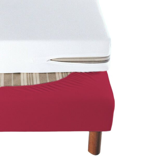 bande enveloppante sommier percale lie de vin