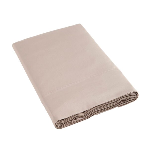 drap plat uni en satin de coton 120 fils lin
