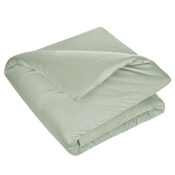 housse de couette satin sauge